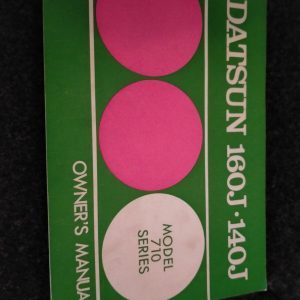 Instructieboekje Datsun 160 - 140J