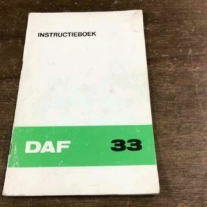Instructieboekje DAF 33