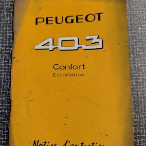 instructieboekje Peugeot 403 Confort