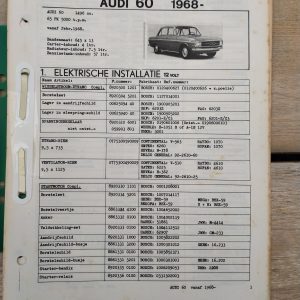 Audi 60 documentatie