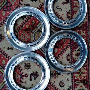 4 velgringen met zwarte vlakjes - 13 inch