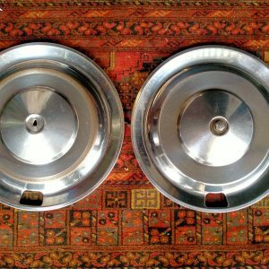 15 inch RVS wieldoppen met centrale moer