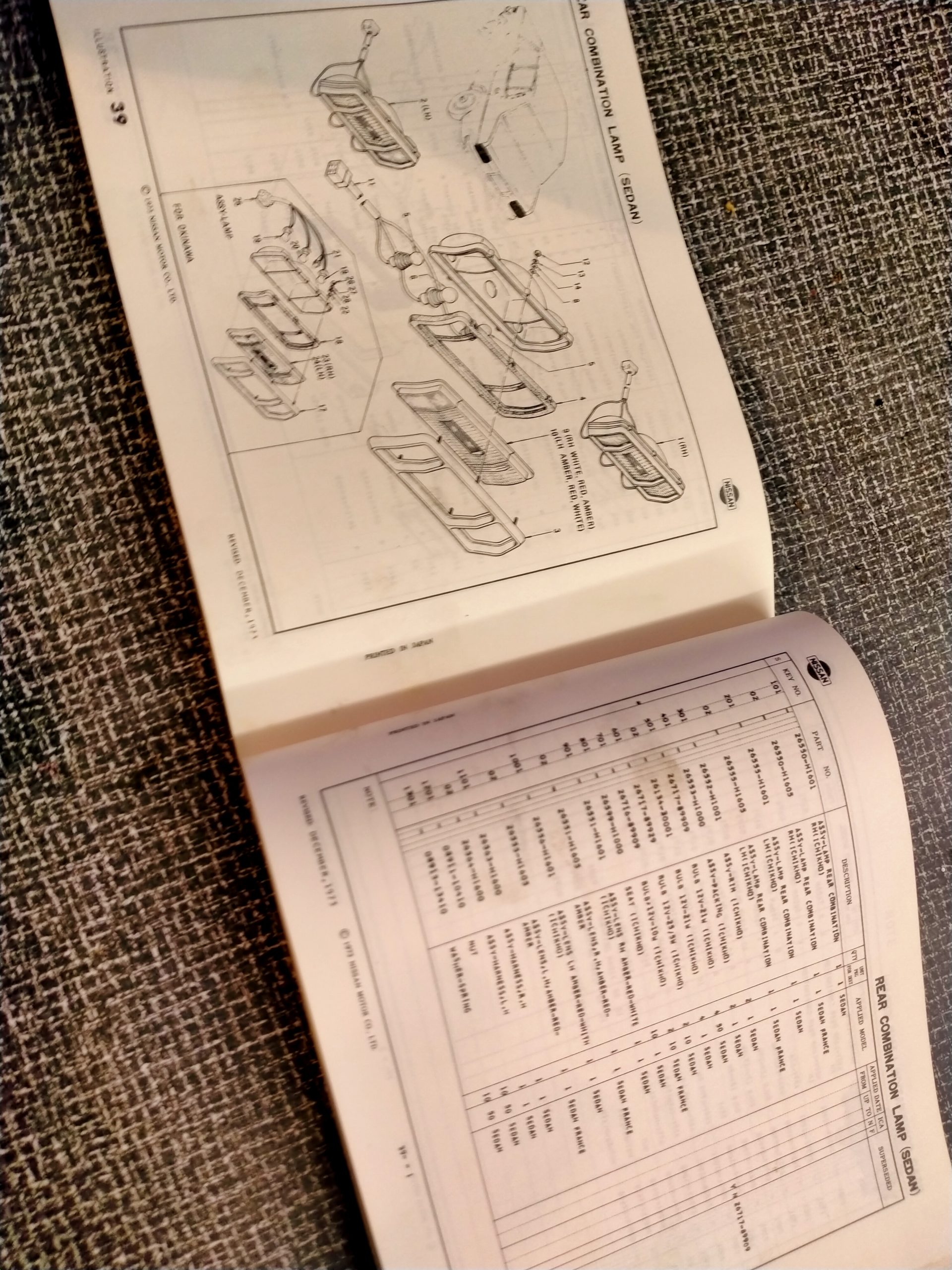 Datsun 1200 Ldrive parts catalog ShopGoldenYears