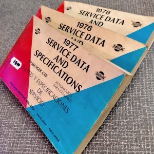 Datsun service-specificatie boekjes - oldtimer