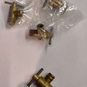 Koperen radiateur kraan 14,3 mm