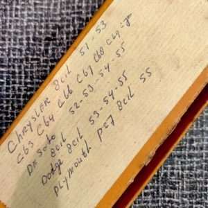 Contactpunten Chrysler, de Soto, Dodge, Plymouth