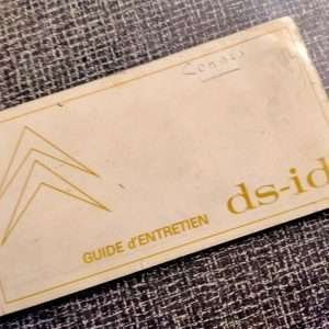 Onderhouds- boekje Citroen ID-DS 1969
