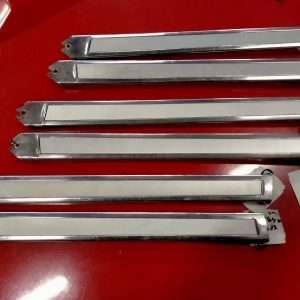 2 RVS sierlijsten - strips B-stijl Citroën DS Pallas