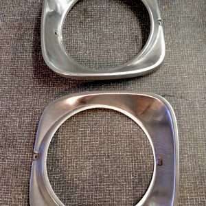 Set van 2 aluminium koplampschalen - Opel B - Kadett