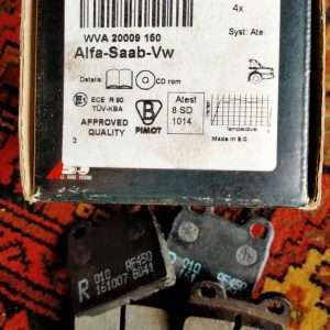 ABS remblokken Alfa - VW - Saab