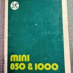 Mini 850 & 1000 instructieboekje - Brittish Leyland