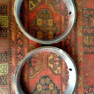 Set diepe RVS velgringen 14 inch