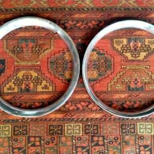 Set RVS velgringen 14 inch Oldtimer - caravan - aanhanger