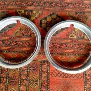 Set zware RVS velgringen 13 inch