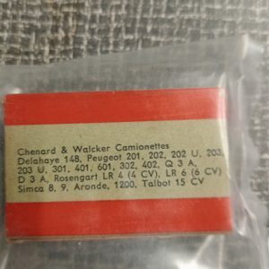 Koolborstels startmotor oa Peugeot - Simca