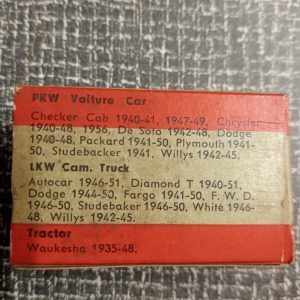 Koolborstels dynamo oa Willys