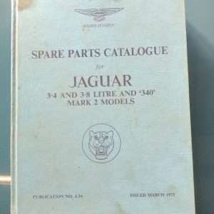 Jaguar 3.4 - 3.8L - 340 Mark2 spare parts catalogue