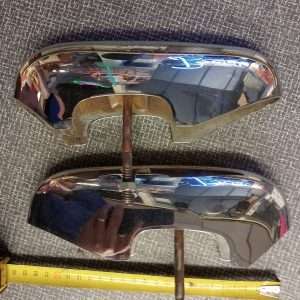 Set chrome bumper rozetten - FIAT Topolino 500C