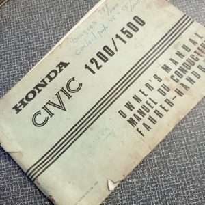 Honda Civic 1200/1500 owners manual
