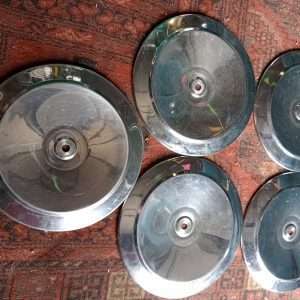 Chrome wieldoppen 235mm