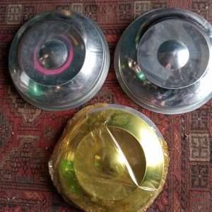 Aluminium caravan wieldoppen 9,5 inch - NOS