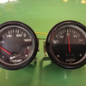 Set temperatuur en ampère meter