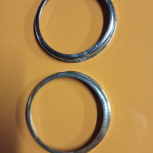 Set chrome ringen knipperlichten Volvo P544 - voorzijde