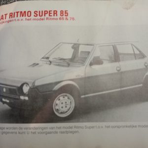 Instructieboekje Fiat Ritmo
