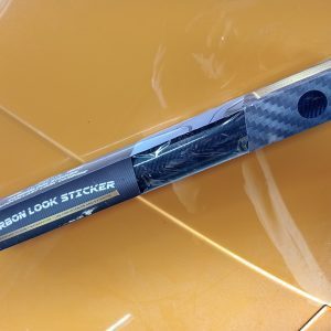 Carbon look sticker - zwart