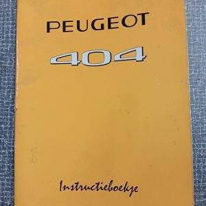 Peugeot 404 instruktieboekje 1971