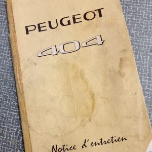 Peugeot 404 instructieboekje