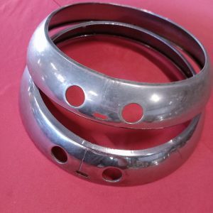 Set chrome koplamp ringen - 212mm