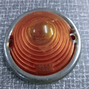 Knipperlicht lens rond oranje 63mm