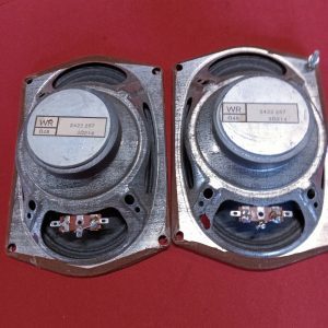 Set vintage oldtimer radio inbouw speakers rechthoekig