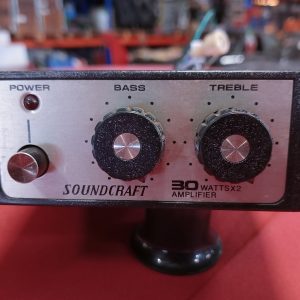 Soundcraft 2x30W vintage auto radio versterker