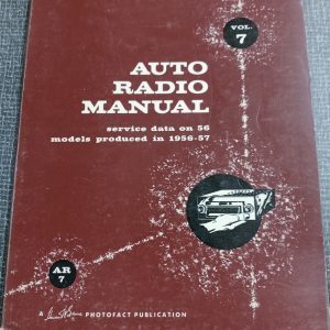1956– 1957 auto radio 56 models USA service data