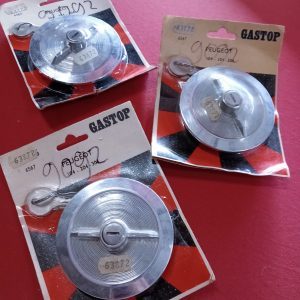 Metalen chrome tankdop Peugeot 104 204 304 NOS