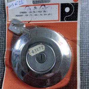 Metalen RVS tankdop Peugeot Citroen