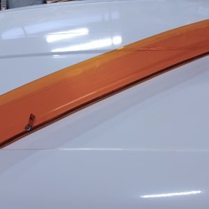 Zonnekap windkap oranje transparant