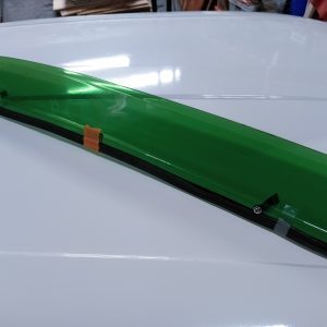 Zonnekap windkap open dak groen transparant deflecteur